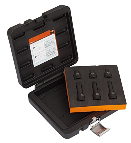 Bahco BBR201P6 Coffret de 6 Embouts Xzn 1/2 Impact pour Clé à Choc