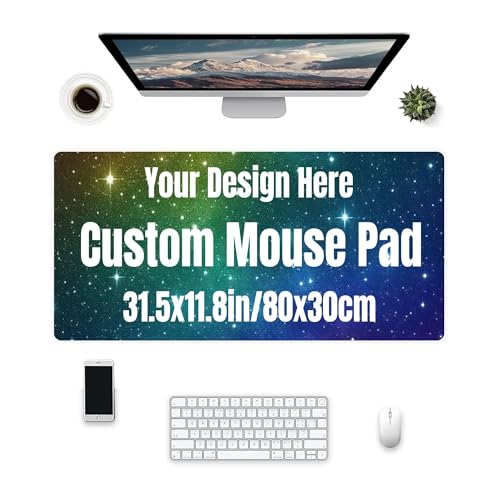 Custom Mouse Pad with Photo Custom Gaming Mousepad Personalized Mouse Pad Customized Laptop Desk Mat...