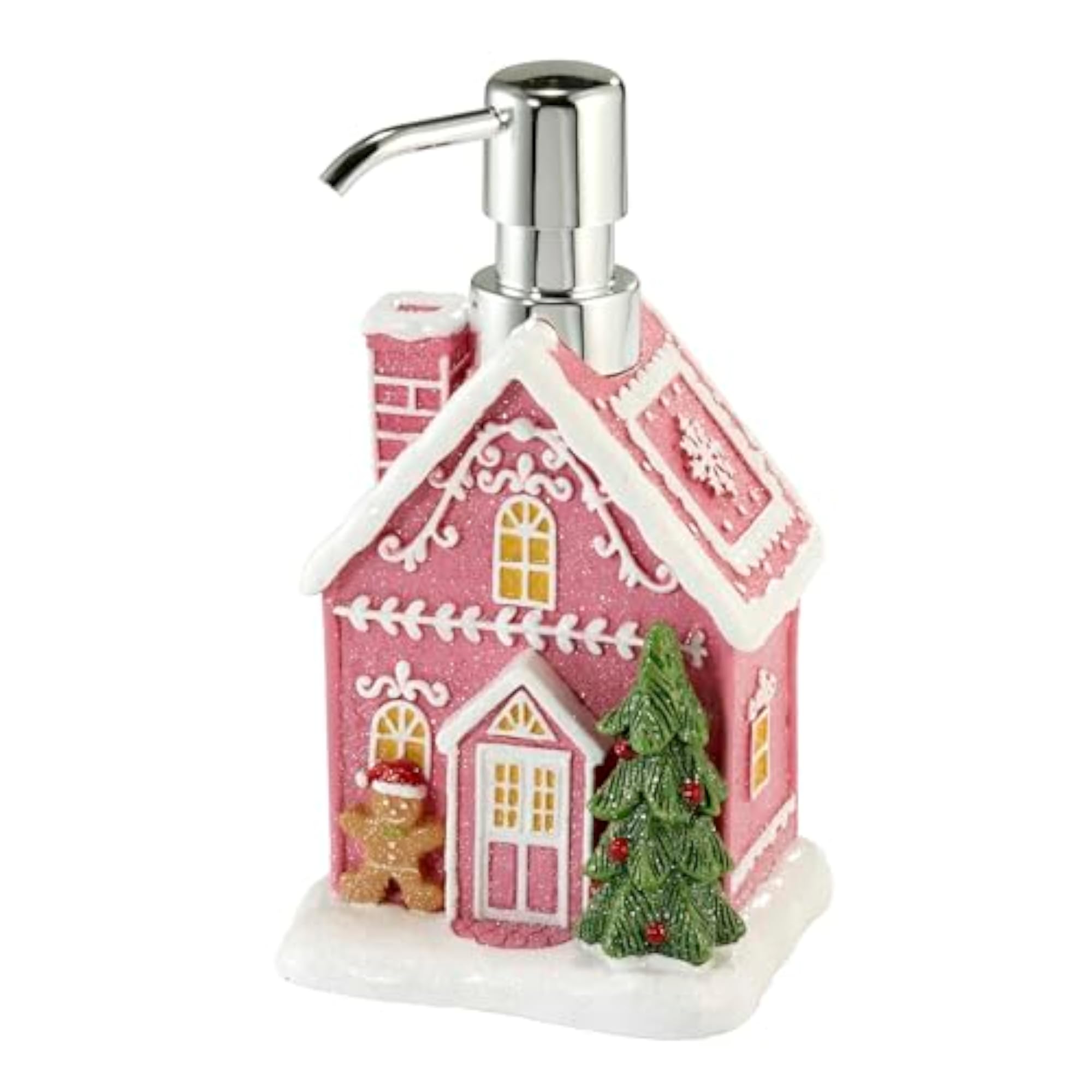 Lotion Pump/Soap Dispenser, Hand-Painted Resin