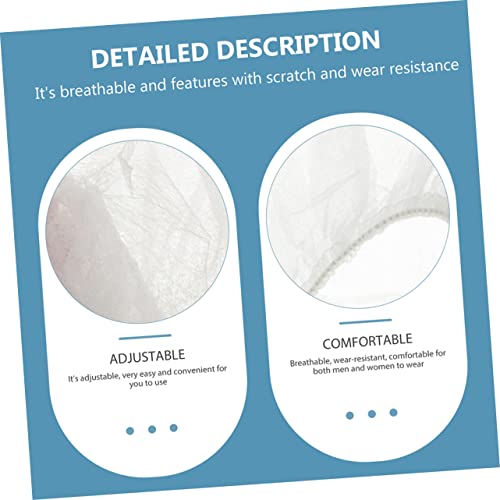 Gorros desechables para evitar caída de cabello en comida, elásticos y transpirables 4