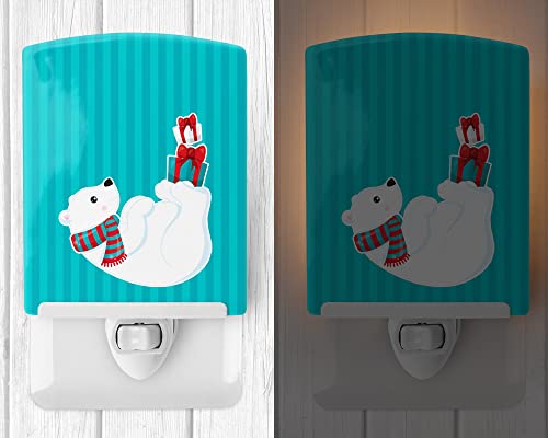 Lámpara de Mesa de Noche de Cerámica con Oso Polar miniatura 2