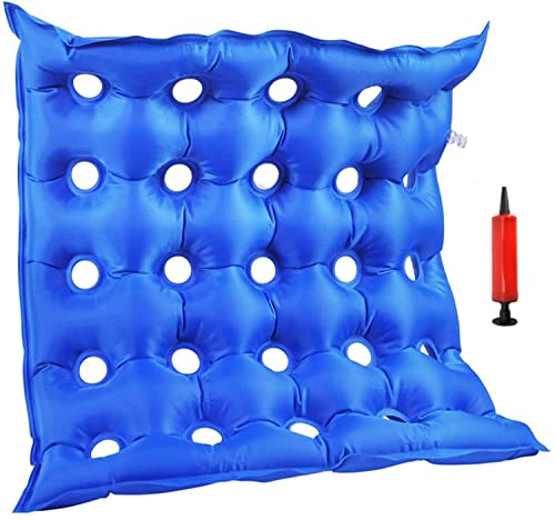 NWBZBH Cojín de Asiento Inflable portátil, cojín de Aire para Silla de Ruedas médica, colchón Inflable para Asiento, antiescaras, para Silla de Ruedas médica, Silla de Oficina y automóvil