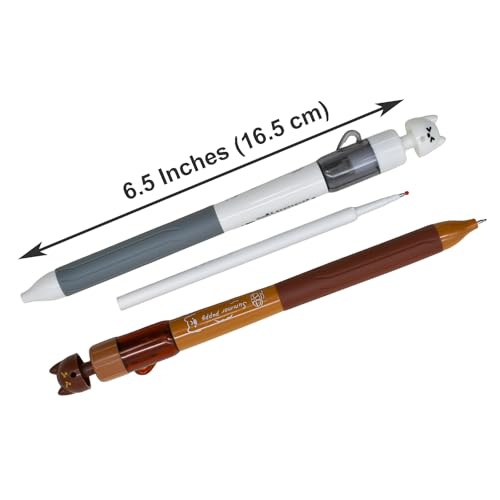 Maydahui Set 8 Bolígrafos Gel Perrito Tinta Negra miniatura 2