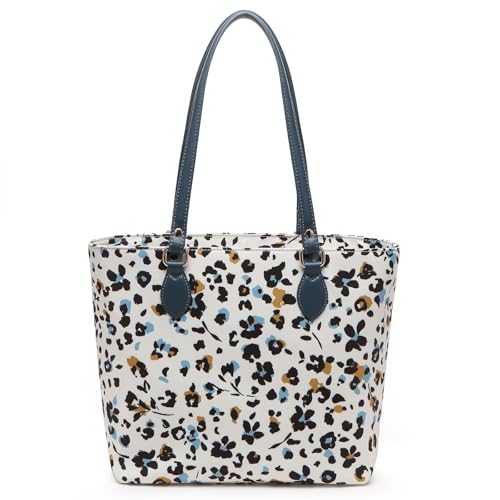 Image of Tote bags for women, tote purse, nylon tote bag, with zipper and pockets, waterproof