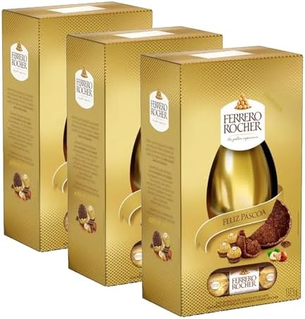 Ovo de Páscoa FERRERO ROCHER em Caixa 137,5g (3 caixas)