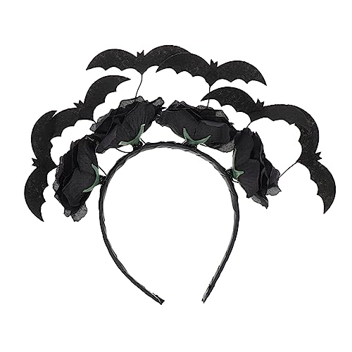 Vaguelly 1 Pieza De Hebilla De Cabeza De Murciélago Sombrero De Halloween Máscara De Murciélago De Halloween Decoraciones De Halloween Pañuelo Pirata Disfraces De Halloween Para