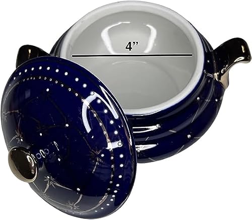 Sopera De Ibeyis | Ibeyi Tureen Blue | Jimaguas Sopera Azul | Sopera Porcelana | Potiche De Jimaguas | Small Blue Small Soup Tureen - Thumbnail 3