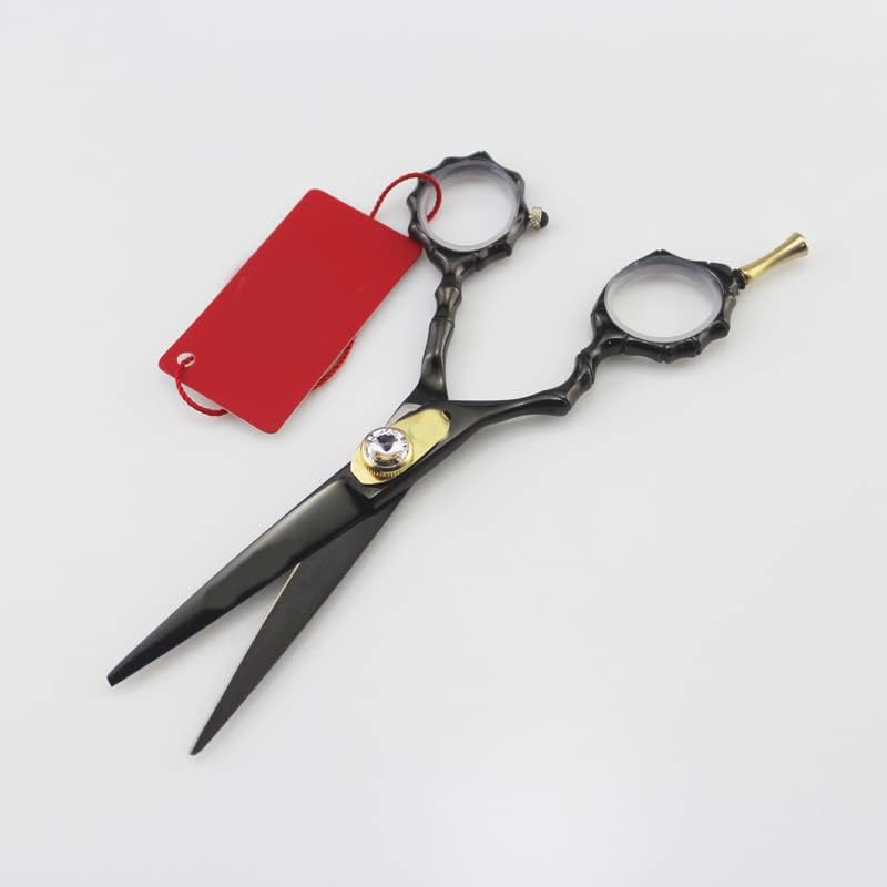 Hair Cutting Scissors, 5.5 Inch Scissors Hair Bamboo Handle Hair Left Hand Scissor Scissors Salon Barber Shears Haircut Hairdressing Tools