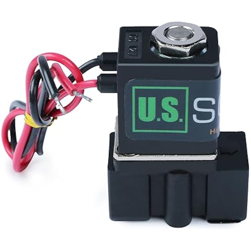 U.S. Solid Solenoid Valve 1/4 Normally Closed (N.C.) 12VDC Nylon (NEW Improved Crack-resistant Polymer) Blue Cap 1/4 inch 상세이미지 2