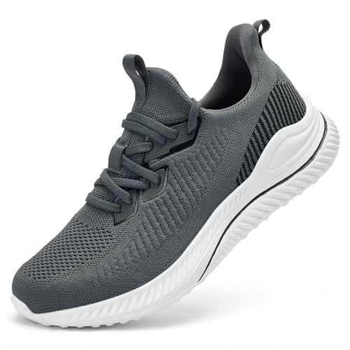 Slow Man Mens Walking Sneakers Wide Width Slip on Tennis Shoes,Lightweight Breathable Running Shoes,Ideal for Athletic Workout Gym Jogging and Casual Wear