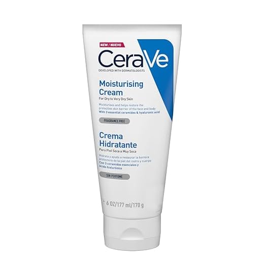 CeraVe Crema Hidratante |170gr| Hidrante diario para rostro y cuerpo para piel seca
