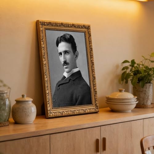 Impression sur toile Nikola Tesla 61x91,4 cm avec cadre suspendu WCYB - 6