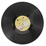 Décoration murale en disques vinyles : le motif délicat crée une ambiance artistique vintage, très chic et originale