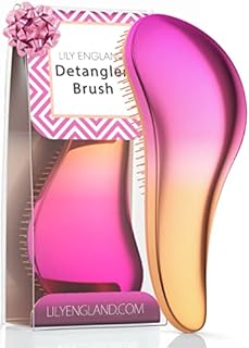 Detangle Hair Brush, Detangling Hairbrush for Women, Girls and Kids - Detangle Brush for Wet, Fine, Curly, Thick, Afro Hair by Lily England - Rose Gold
