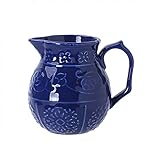  EPASHA sucrier, pichet à Lait français, pichet à crème Bleu foncé, Ensemble de Service à café, pichet à crème - pichet à Lait Bleu Marine