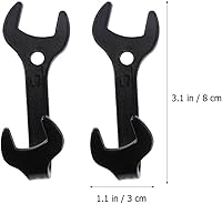 Vista 2 de Operitacx Juego de ganchos de pared de llave única, material de hierro multifuncional para el hogar, dormitorio, cocina