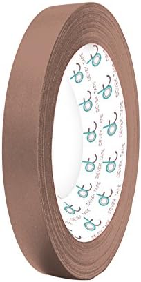 Devek Professional's Choice Premium Spike Tape Matte Cloth With Rubber Adhesive 12.5 Mil Thick 1/2 Inch x 10 Yards Tan