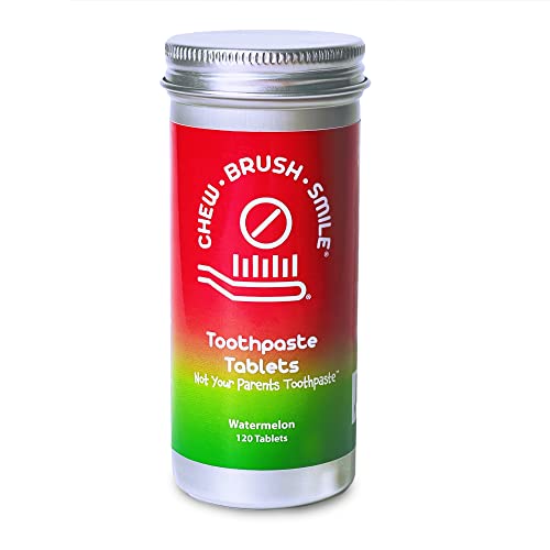 Chew Brush Smile Watermelon toothpaste tablets
