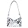 CHUANFU Pochette Donna Glitter, Glitterata Borsa da Sera Elegante, Paillettes Borsetta Borse a Spalla, per Balli Feste Matrimonio Cerimonia, Argento
