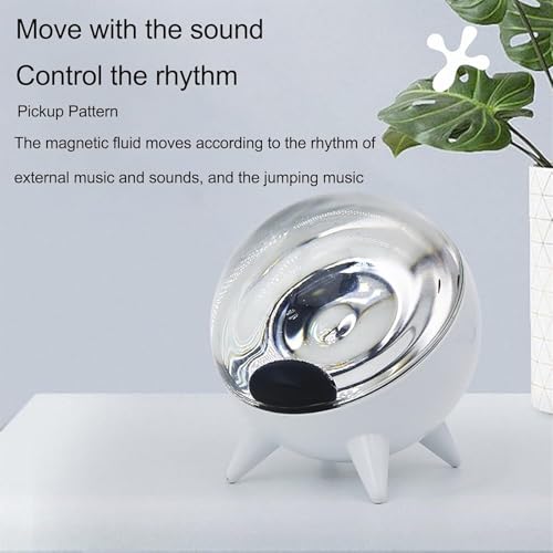 Ferrofluid Musik-Rhythmus-Licht, magnetischer flüssiger Lautsprecher, Visualizer, Sound-reaktives Ferrofluid-Display für Schreibtisch, Party, Heimdekoration