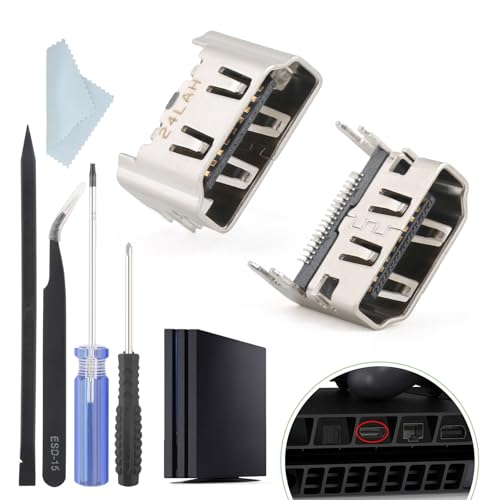 2pcs For Ps4 Hdmi Port Replacement For Sony Playstation 4 Ps4 Socket Jack Int...