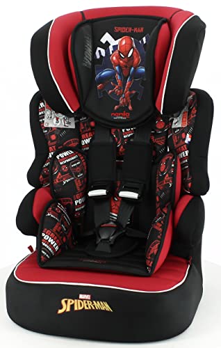 Siège auto BELINE Spiderman groupe 1/2/3 (9-36kg), avec protection latérale - fabriqué en France