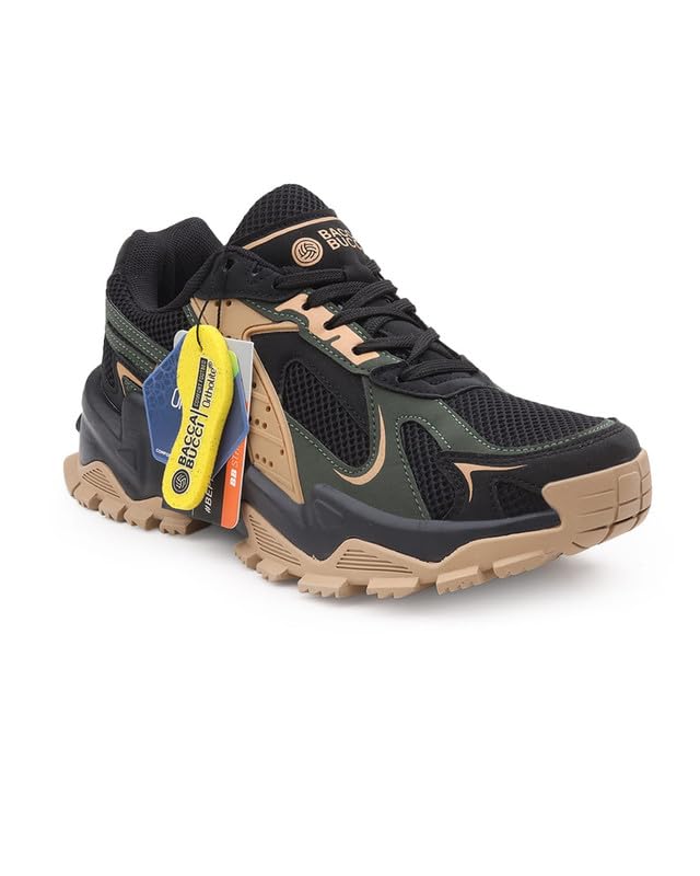 Image of Bacca Bucci HYPERMAX Men's Chunky Sneakers | Rugged Lifestyle Shoes with Mesh Upper, EVA Midsole & Heavy Grip Rubber Outsole | Streetwear, Walking & Everyday Wear