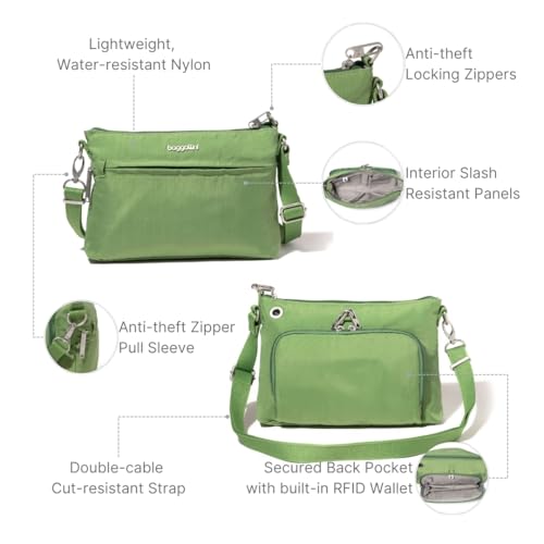 Image of Baggallini Securtex Anti-Theft Memento Crossbody