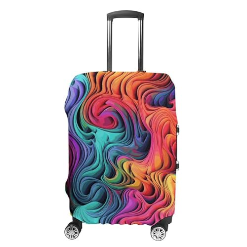 Colorful Thing Elastic Luggage Cover Suitcase Protector for 19-32 Inch Suitcases | Universal Stretchable Travel Bag Cover | Anti-Scratch, Washable with Zipper Closure XL