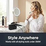 International Adaptateur de voyage & Convertisseur de tension 220V à 110V, avec 2 Norme AC les points de vente, 5 adaptateurs (US Câble d'alimentation, type C/L/I/M/G), port de recharge rapide de type C, & 3 USB Les ports.