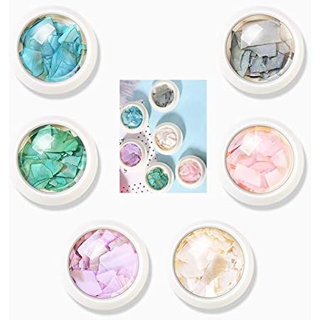 Amazon シェルフレーク 6色セット フレークシェルスパンコール 天然 貝殻 ネイルアート ジェルネイル ネイルデザイン ネイル パーツ シェル レジン ネイル シェル N O シェル 通販