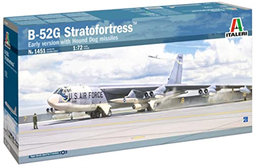 Maquette B-52G Stratofortress 1:72 Italeri 1451 pièce de collection haute précision avec missiles