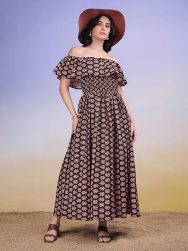 Image of PURVAJA Women's Cotton Dress(Floe-187-190)