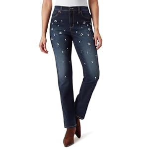 Gloria Vanderbilt Women’s Amanda High Rise Straight Leg Jean Standard