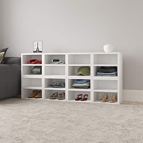 Way Basics Closet Organizer and Storage - Modular Connect Shelf Cube (Tool-free Assembly) - Thumbnail 4