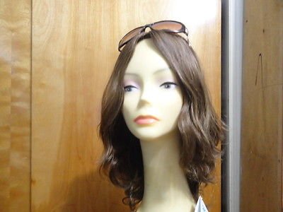 Malky European Sheitel Multidirectional Kosher Wavy Hair Wig Medium Brown size S