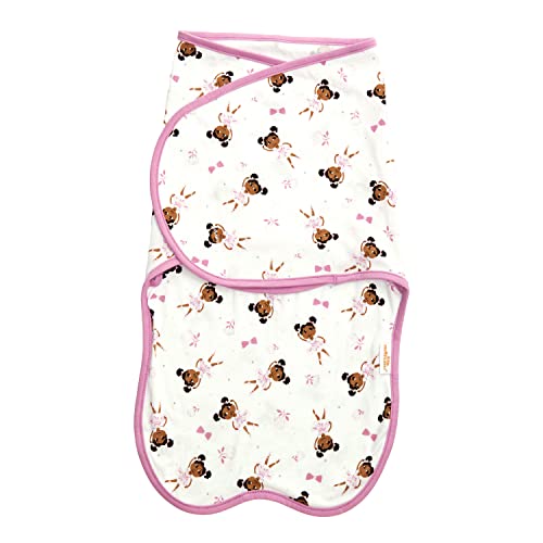 Image of Little Muffincakes Baby Swaddle 100% Cotton, Ballerina Theme (Zhara) for Newborn - 3 Months