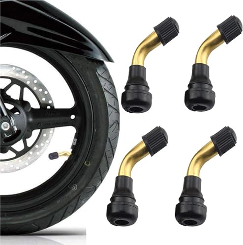 キレイ　NS-1 ホイール セット　エアバルブ新品交換　タイヤもバリ溝 Amazon | Coollooda タイヤエアバルブ L型 バイク用品 （4個セット 2