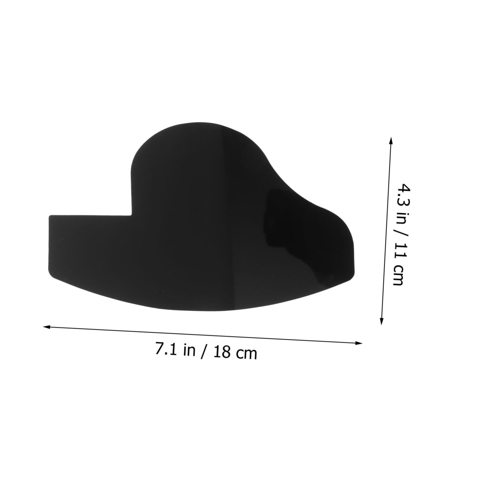 minkissy 4pcs Black Tool Guide Shaping Tool for Beard Spray Barber Enhancement Card Hairline Shaper