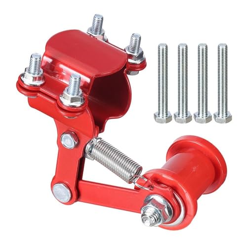 Tensor modificador de cadena Tensor de cadena automático ajustable para motocicleta y regulador modificado, control tensión, tipo fijación fácil atornillar(Red)