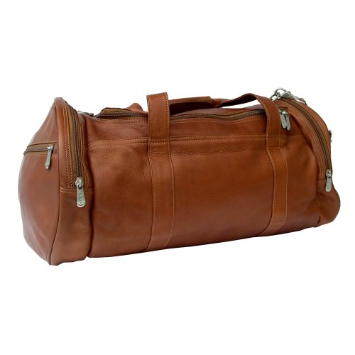 Piel Leather Gym Bag, Saddle, One Size