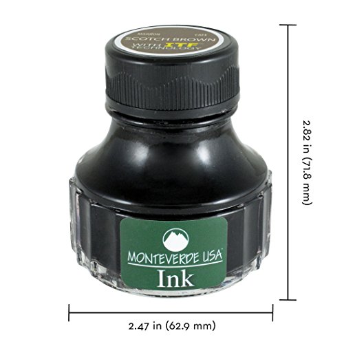 Bouteille d'Encre Brun Monteverde pour Vos Carnets de Notes