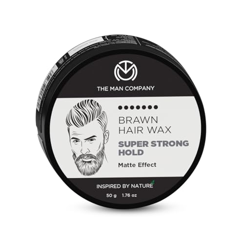 The Man Company Hair Styling Wax Cream with Almond Oil & Argan Oil (1.7oz) | For Extra Strong Hold and Matte Effect All Day - Paraben & Silicon Free
