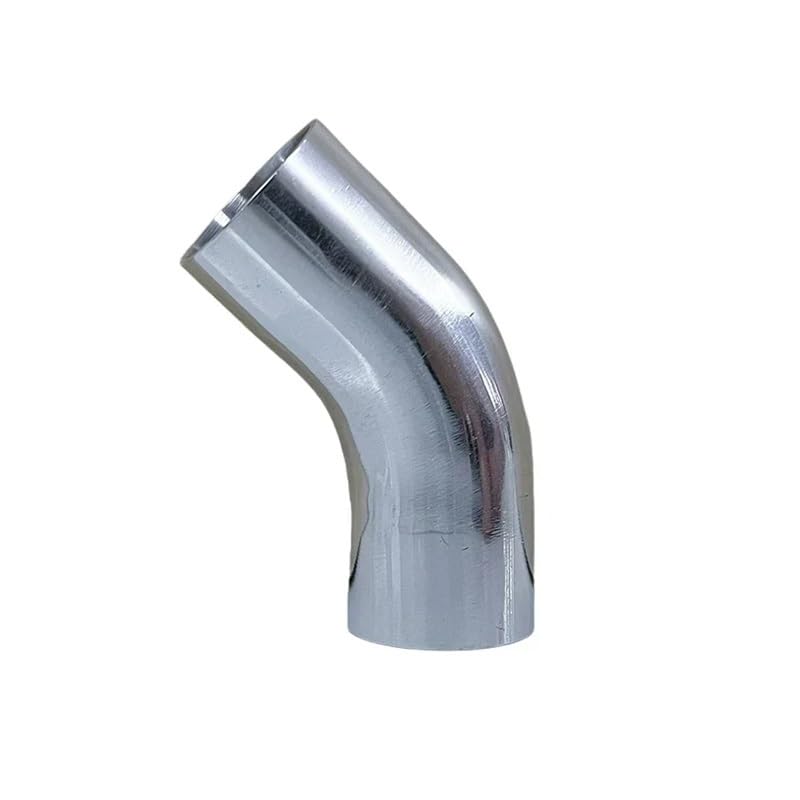 Codo soldado de acero inoxidable con interior liso antiemboce de 45°
