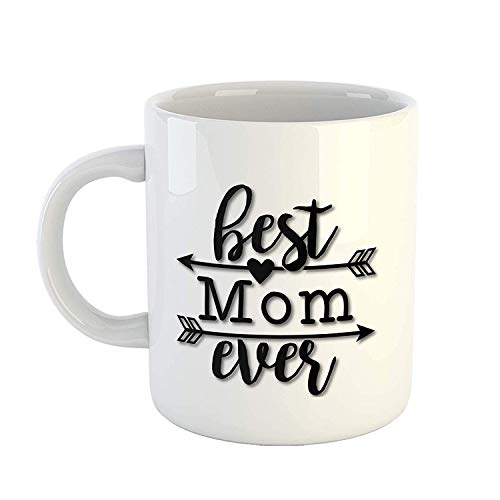 SCPmarts� Mother�s Day Quotes Mug -Best Mom Ever Coffee Mug-White Ceramic Tea/Milk Mug-325ml Mug Gift for Mom by SCPmarts�