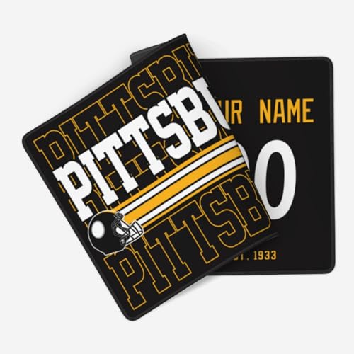 Image of ANTKING Pittsburgh Mouse Pad Custom Name and Number Desk Pad for Men Women Youth Gifts