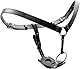 Frauen Keuschheitsgürtel Strap-On Harness PU Leder SM Erotisches Sexspielzeug Bondage Strap Dildo Harness Verstellbarer Gürtel Lesbische Doppeldildo Straps Hose für Butt Plug und Dildo