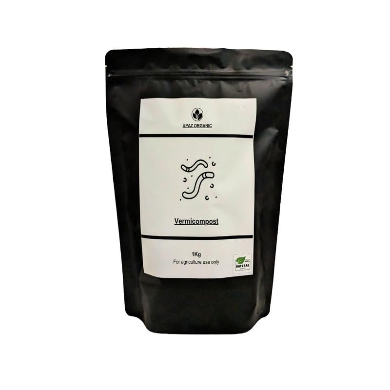Upaz Organic Vermicompost for Plants 1 kg - Organic Fertilizer for home gardening Enhancing Plant Growth, Promoting Soil Health Naturally, and Sustaining Lush Greenery (B0D5B71X58) Amazon Price History, Amazon Price Tracker