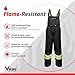 Viking Professional Insulated Waterproof Journeyman 300D Trilobal Rip-Stop Flame Retardant Overalls for Men