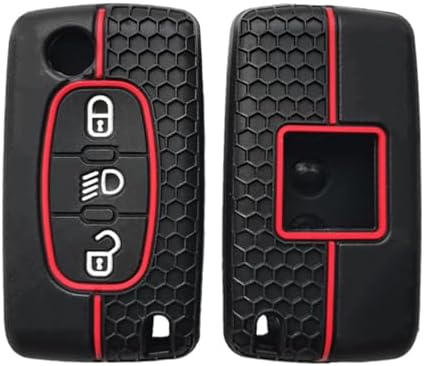 Funda de Silicona para Llaves de Coche Apta para Peugeot 107 207 ...